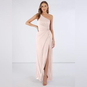 Azazie Jhene Rose Petal Bridesmaid Dress